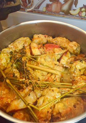Una foto de Sarmale (receta rumana) rollitos de repollo con carne
