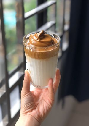 A picture of Dalgona Coffee.