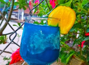 Una foto de Sorbet de curacao