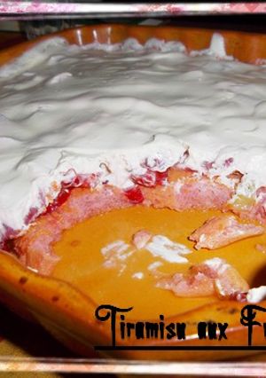 Une photo de Tiramisu aux fraises