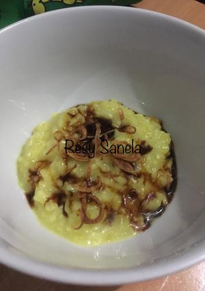 Foto resep Bubur Ayam Simple pakai Bumbu Dasar Kuning