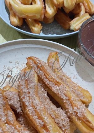 Foto resep Churros & Chocolate Sauce