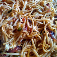 A picture of Egg mix veg chowmin.