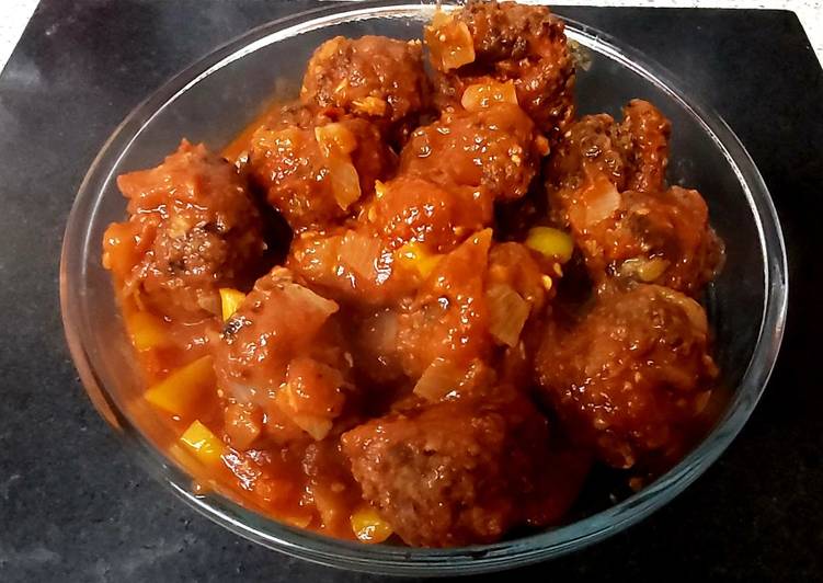 My Chilli Garlic Meatballs in Chilli Garlic Sauce 🥰