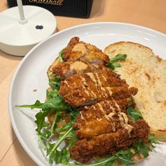 A picture of Chili Sauce Chicken Sando.