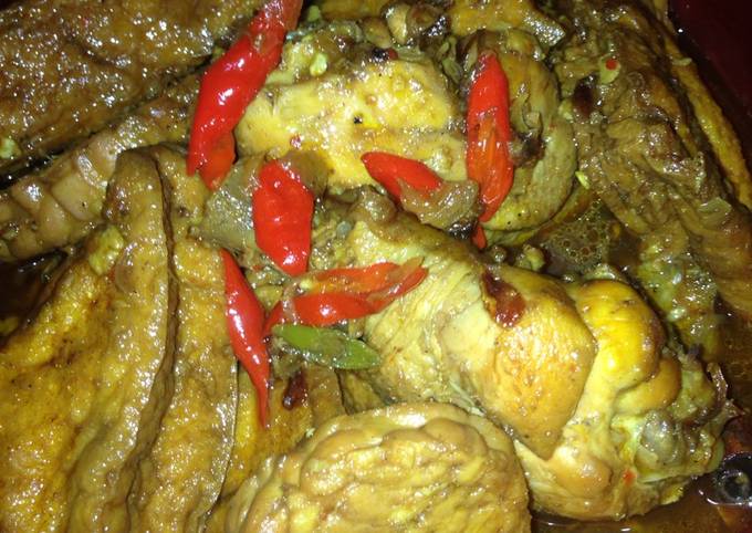 Semur Ayam Tahu Tempe sederhana