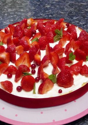 Une photo de Tarte Mascarpone Aux Fraises
