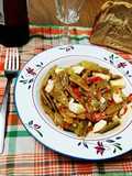 Fréjoles salteados con jamón (judías verdes)