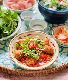 chả cá chiên mắm đường