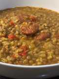 Cocido de lentejas con chorizo en Thermomix