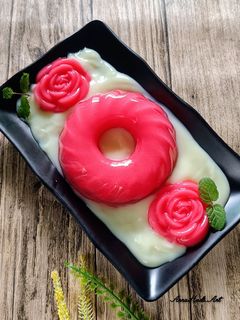Foto resep Puding Strawberry