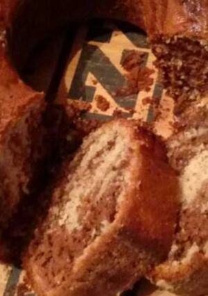 Una foto de Torta de banana y chocolate