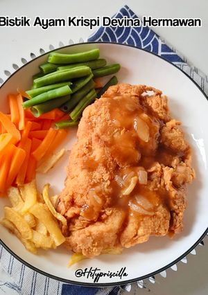 Foto resep Bistik Ayam Krispi Devina Hermawan