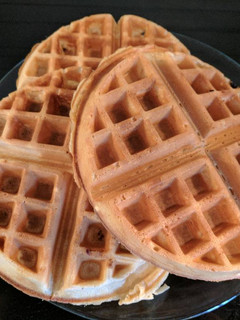 A picture of Dad's Lazy Waffles.