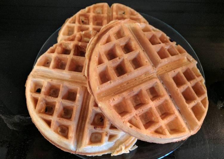 Steps to Make Yummy Dad's Lazy Waffles