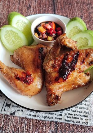 Foto resep Ayam Kampung Bakar Bumbu Bacem