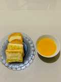 Pumpkin Soup with Garlic Bread