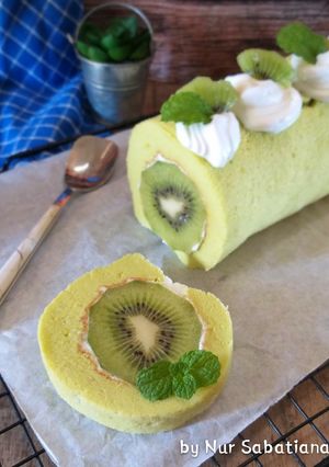 Foto resep Kiwi SwissRoll Cake