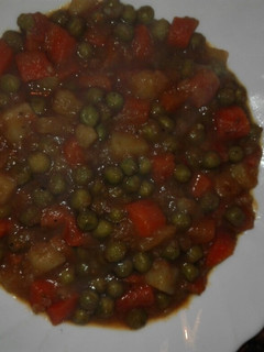 Una foto de Guisantes con verduras