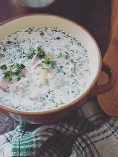 Фото Окрошка на минеральной воде.