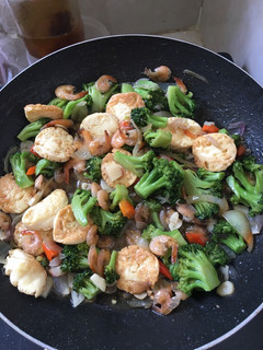 Foto resep Tumis brokoli with Tofu udang
