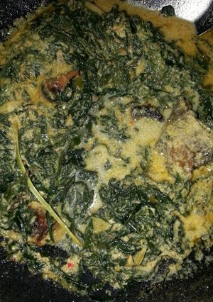 Foto resep Sayur Pucuk Ubi/Daun singkong Ikan Asin