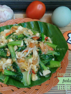 Foto resep Tumis Tauge Pokcoy Telur Asin