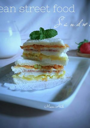 Foto resep Korean street food sandwich