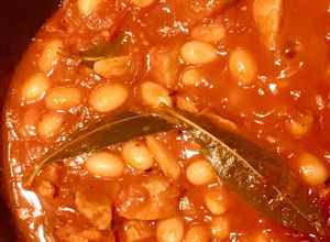 Hình của món Thịt Heo Hầm Đậu Trắng.