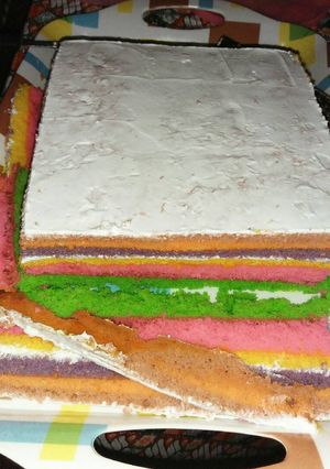 Foto resep Rainbow cake
