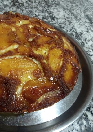 Una foto de Torta de manzana invertida
