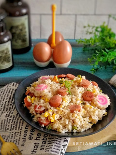 Foto resep Nasi Goreng Sosis Baso