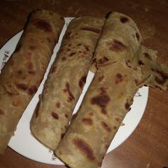 A picture of Coconut chapati# themechallenge.