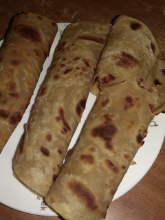 A picture of Coconut chapati# themechallenge.