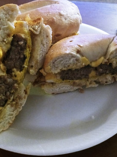A picture of Onion Bagel Breakfast Sandwich.