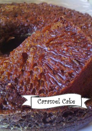 Foto resep Caramel Cake / Bolu Sarang Semut