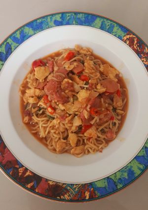 Foto resep Indomie masak mi tek tek nyemek