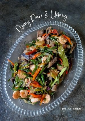 Foto resep Oseng Pedas Ikan Pari & Udang