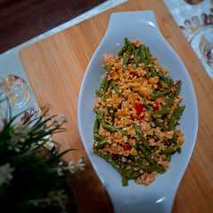 Stir-fried green beans with tofu and shrimp-レシピのメイン写真