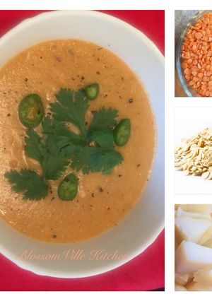 Foto resep Healthy Creamy Lentil oat Sup