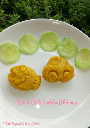 Hình của món Bánh bí đỏ nhân phô mai.