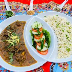 A picture of Punjabi Beef And Spinach Curry#mycookbook.