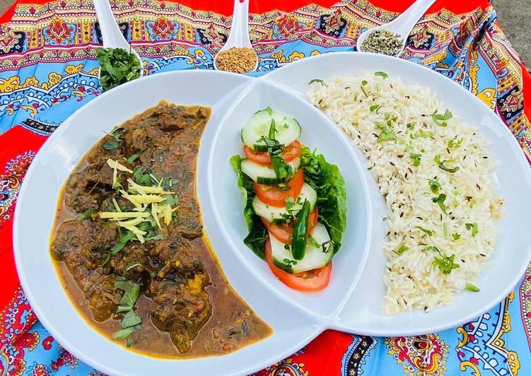 Super Yummy Punjabi Beef And Spinach Curry  #mycookbook