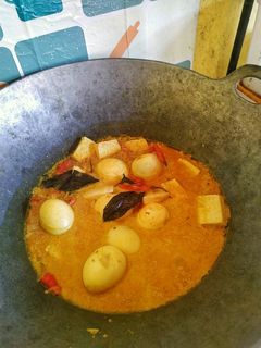 Foto resep Opor telur tahu daun melinjo