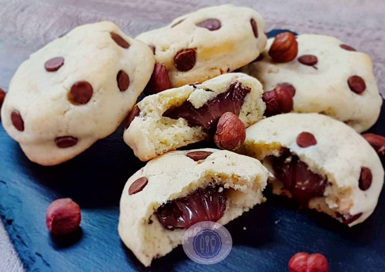 🍫🍪 COOKIES COEUR COULANT AU NUTELLA