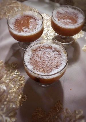 صورة لوصفة كاسترد بلخوخ طبيعي %100
