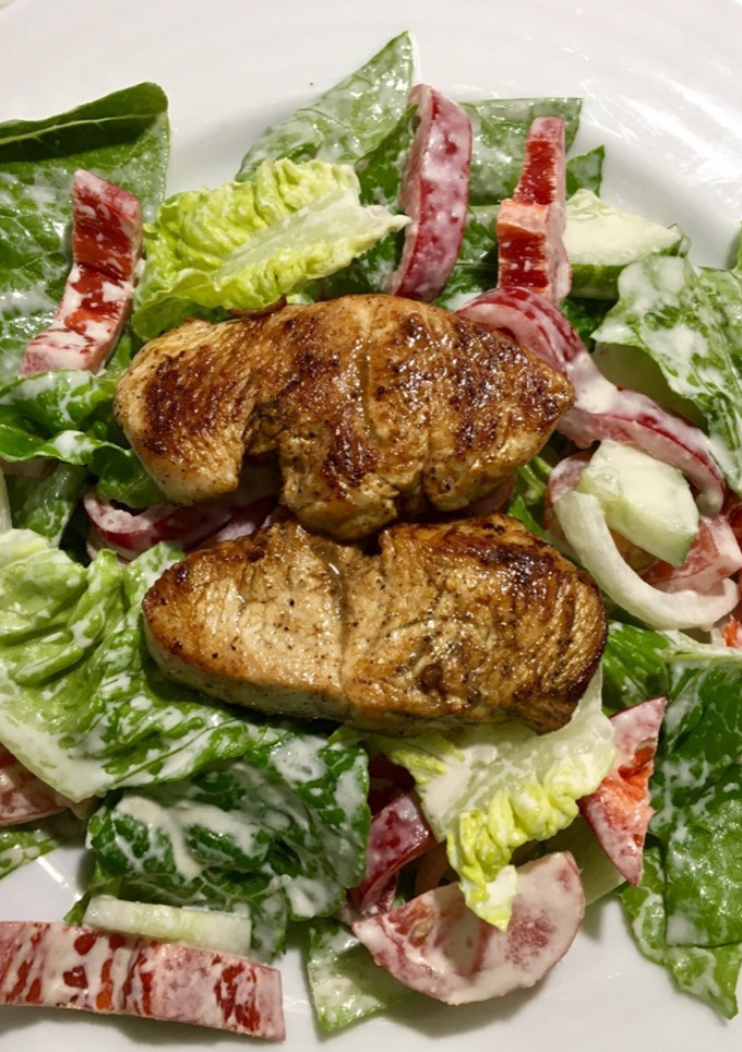 A picture of Caesar Salad.