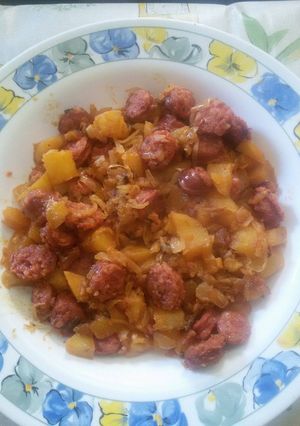 Una foto de Chorizos al vino