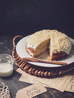Gambar Kek Oren Blender