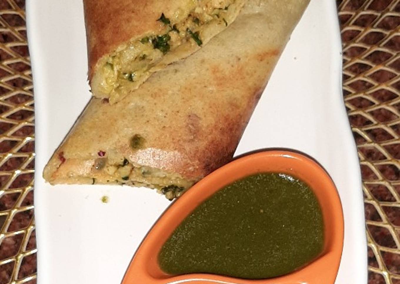 Mogar Moog Dal Healthy stuffed Dosa